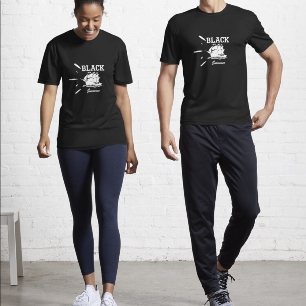 Black summer Active Unisex T Shirt